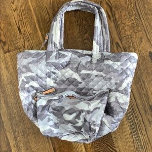 MZ Wallace medium metro tote - camo white and grey